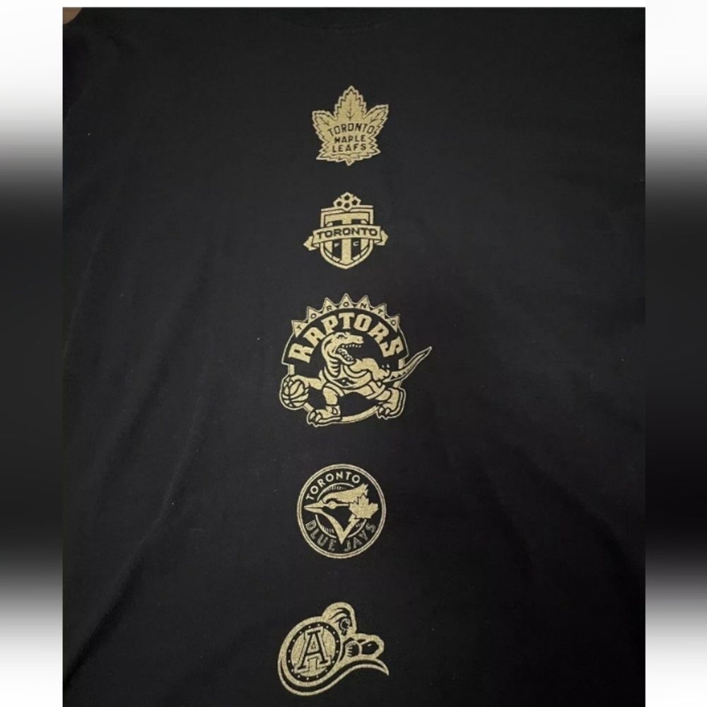 TORONTO FC Raptors Drake OVO Blue Jays Maple Leafs Argos Long sleeve Shirt - LRG - Picture 5 of 9